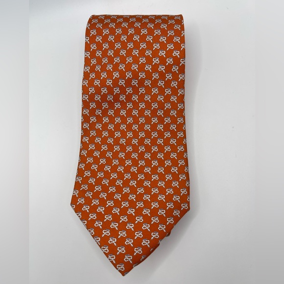 Salvatore Ferragamo Snake Tie 100% Silk